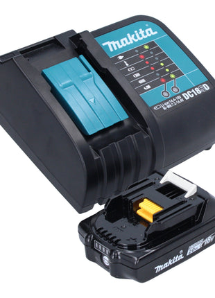 Taladro percutor a batería Makita DHR 171 SA1X3 18 V 1,2 J SDS-Plus sin escobillas + 1x batería 2,0 Ah + cargador + set de accesorios 65 piezas + estuche