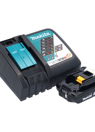 Taladro percutor a batería Makita DHR 171 RA1X3 18 V 1,2 J SDS-Plus sin escobillas + 1x batería 2,0 Ah + cargador + set de accesorios 65 piezas + estuche