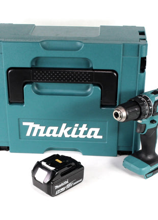 Makita DHP 485 T1J 18 V Li-Ion Akku Schlagbohrschrauber im Makpac + 1 x 5,0 Ah Akku - ohne Ladegerät - Toolbrothers