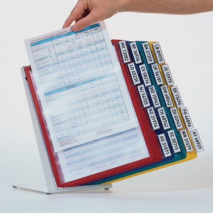 Durable table stand ( 9000492480 ) sheet steel light grey, RAL 7035 with profile frame