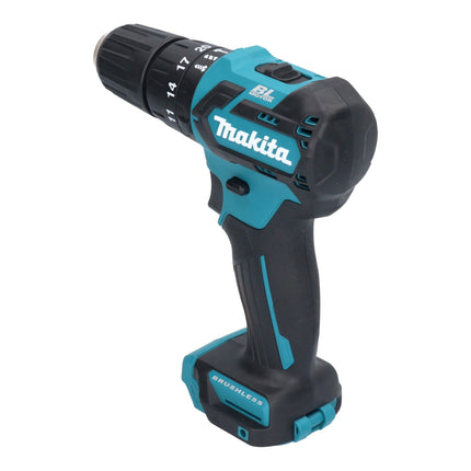Makita HP 332 DM1E Perceuse-visseuse à percussion sans fil 12 V max. 35 Nm Brushless + 1x batterie 4,0 Ah + coffret - sans chargeur