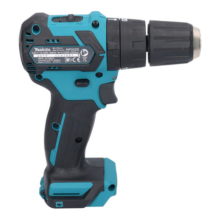Makita HP 332 DM1E Perceuse-visseuse à percussion sans fil 12 V max. 35 Nm Brushless + 1x batterie 4,0 Ah + coffret - sans chargeur