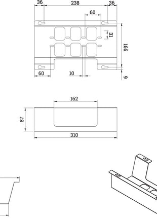 BMB korytko kablowe BOXIT V ( 3000273160 ) metalowe czarne