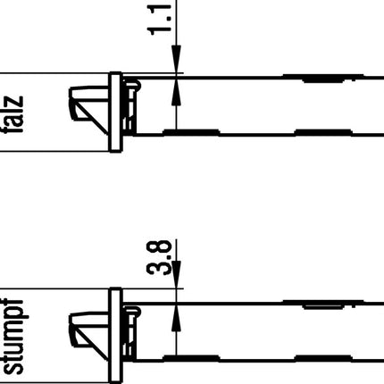 BKS Serrure à encastrer pour porte de chambre 0215 ( 3000251045 ) BB 20/ 55/72/8 mm DIN gauche classe 1 plastique