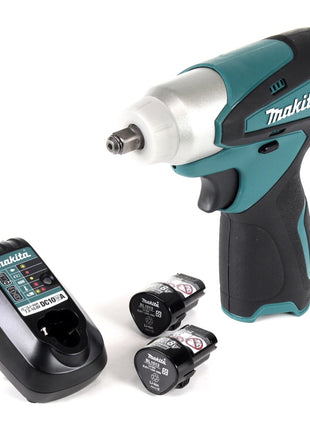 Makita TW 100 DWE Akku Schlagschrauber 10,8 V 3/8" + 2 x BL 1013 1,3 Ah Akku + DC 10 WA Ladegerät - ohne Koffer - Toolbrothers