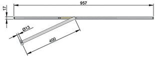 Limitador de apertura de puerta Athmer Porti (3327001080) para ancho de hoja de puerta 709-959 mm