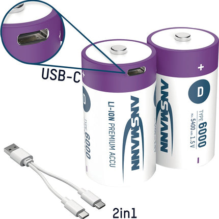 Batteria Ansmann ( 4000876126 ) 1,5 V 5400 mAh