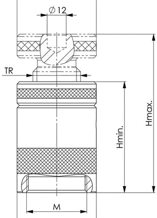 AMF Schraubbock Nr. 6400 ( 4000833114 ) Größe 70 Höhe 50 - 70 mm