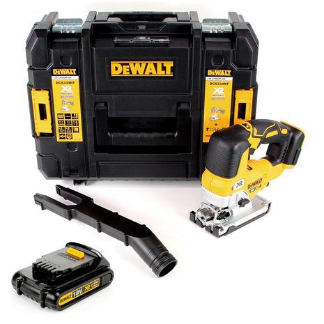 DeWalt DCS 334 NT Akku Pendelhub Stichsäge 18V Brushless + 1x Akku 1,5Ah + TSTAK - ohne Ladegerät - Toolbrothers