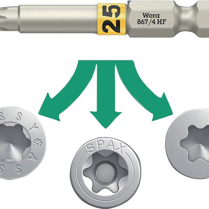 Wera Bit 867 TORX(R) HF ( 8002899428 ) 1/4 ″ TX 8 Długość 50 mm