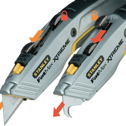 Stanley Universalmesser FATMAX® PRO 2-IN-1 ( 4000787010 ) Gesamtlänge 180 mm einziehbar