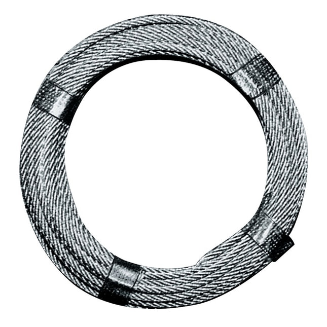 Cable de acero ( 1000134114 ) Ø 3,0 - 4,0 mm longitud 10 m 6 x 7 + 1 FE acero, galvanizado plastificado