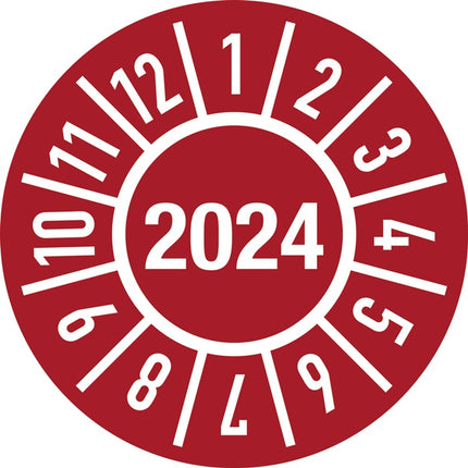 Einjahresprüfplakette ( 9000477101 ) Ø 30 mm Folie