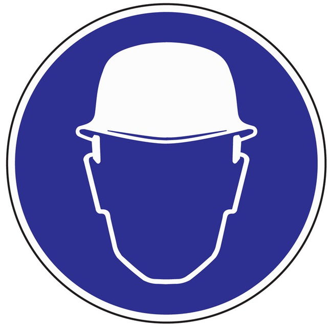 Mandatory sign ASR A1.3/BGV A8 ( 3000277506 ) Use head protection