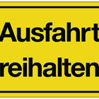 Information sign ( 3000277103 ) Keep exit clear! Plastic