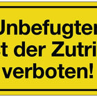 Signes d'information ( 3000277119 ) L'accès est interdit aux personnes non autorisées Plastique