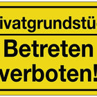 Sign ( 3000277175 ) Private property/no trespassing! Plastic