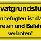 Sign ( 3000277325 ) Private property Plastic