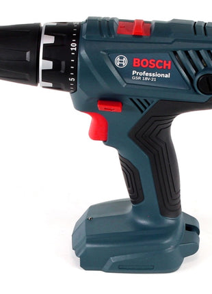 Bosch Professional GSR 18V-21 Akku Bohrschrauber 18V 55Nm + 2x Akku 2,0Ah + Ladegerät + Bit-Set + L-Boxx - Toolbrothers