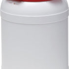 Wide-neck drum ( 9000450102 ) 20.0 l PE white with red lid Filling opening-Ø 203 mm