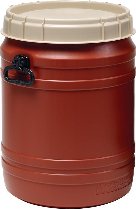 Wide-neck drum ( 9000450114 ) 64 l brown with beige lid Filling opening-Ø 354 mm