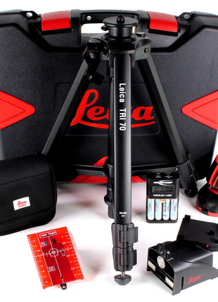 Leica Lino L2P5  Punkt- und Kreuzlinienlaser Geosystems Profipaket im Transportkoffer mit Stativ inkl. Akkus + Ladegerät - Toolbrothers