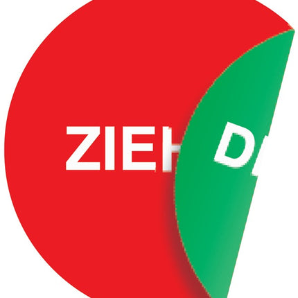 Türaufkleber ( 3000277039 ) Ø 50 mmLxB Folie selbstklebend