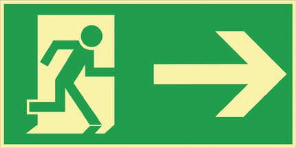 Rescue sign BGV A8 ( 3000277435 ) L297xW148 mm plastic