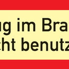 Signal d'incendie DIN 4066 ( 3000277597 ) L297xl105 mm Plastique