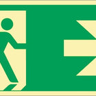 Escape sign DIN EN ISO 7010 ( 9000477435 ) L297xW148 mm plastic