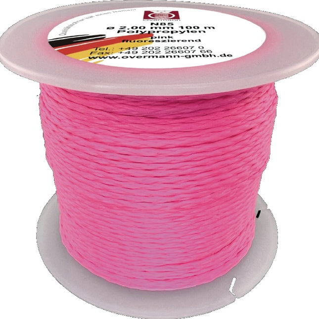 Plaster cord ( 4000816693 ) length 100 m Ø 2 mm pink, fluorescent