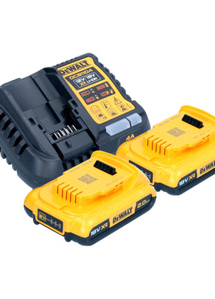 Polisseuse excentrique à batterie DeWalt DCM 849 D2 18 V 180 mm sans balais + 2x batteries 2,0 Ah + chargeur