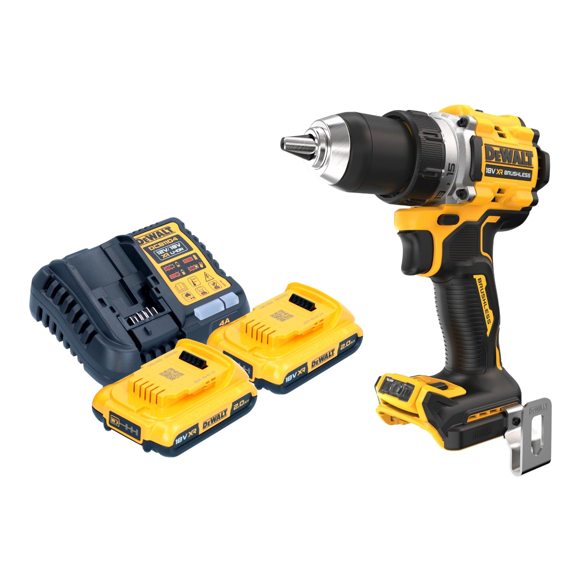 DeWalt DCD 800 D2 Akku Bohrschrauber 18 V 90 Nm Brushless 2x Akku 2 0 Ah Ladegeraet 0 - toolbrothers