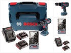 Bosch GSB 18 V-28 Professional 18 V Li-Ion Akku Schlagbohrschrauber in L-Boxx + 2 x 2,0 Ah Akku + Ladegerät + 7 tlg. Holzspiralbohrer Set - Toolbrothers