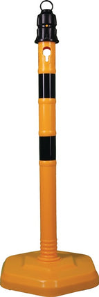 Poste de barrera ( 9000480220 ) PPC amarillo/negro Ø 63 mm con ojal