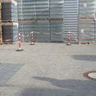 Słupek blokujący ( 9000490023 ) PPC czerwono-biały Ø 63 mm z oczkiem