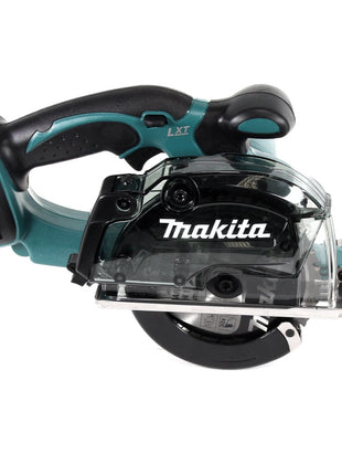 Makita DCS 552 M1 18 V Akku Metall Handkreissäge 136 mm + 1x 4,0 Ah Akku - ohne Lader + Sägeblatt und Schutzbrille - Toolbrothers