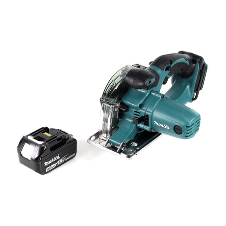 Makita DCS 552 M1 18 V Akku Metall Handkreissäge 136 mm + 1x 4,0 Ah Akku - ohne Lader + Sägeblatt und Schutzbrille - Toolbrothers