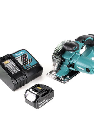 Makita DCS 552 RT1 18 V Akku Metall Handkreissäge 136 mm + 1x 5,0 Ah Akku und Ladegerät + Sägeblatt und Schutzbrille - Toolbrothers