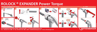 Rothenberger Expander ROLOCK® Expander Power Torque (4000781121) cabezales expansores de hasta 42 mm (1 3/4″)