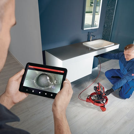 Rothenberger Inspektionskamera ROCAM mini HD-Module 25/22 HD - Set AMP ( 8002983667 ) Kamerakopf-Ø 25 mm 18 V 0 - 110 mm