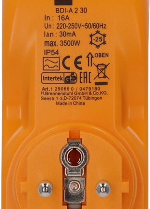 Adaptador de protección personal Brennenstuhl BDI-A2 30 (4000873784) 16 A 230/50 V/Hz IP54