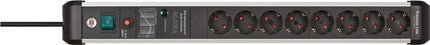 Brennenstuhl socket strip Premium-Protect-Line ( 8001484635 ) 16 A 230 V black/silver 3 m PVC 1.5 mm²