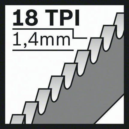 Bosch Säbelsägeblatt S 522 EF ( 8000343775 ) Länge 100 mm Breite 19 mm geschränkt, gefräst