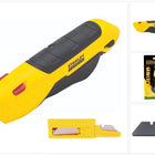 Stanley FATMAX Sicherheitsmesser, Zangengriff ( FMHT10369-0 ) + 10 x Stanley Trapezklingen 1992 ungelocht rund ( 2-11-987 ) - Toolbrothers