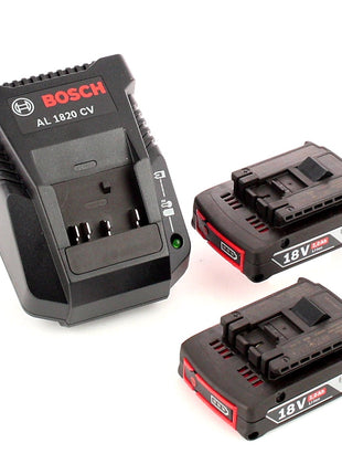 Bosch Professional GSB 18V-21 Akku Schlagbohrschrauber 18V 55Nm + 2x Akku 2,0Ah + Ladegerät + Bit-Set + L-Boxx - Toolbrothers