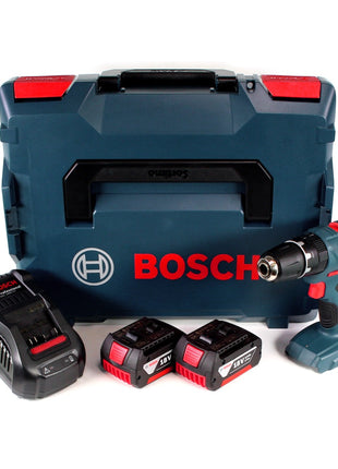 Bosch Professional GSB 18V-21 Akku Schlagbohrschrauber 18V 55Nm + 2x Akku 3,0Ah + Ladegerät + L-Boxx - Toolbrothers