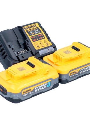 Perceuse à percussion sans fil DeWalt DCD 999 H2T 18 V 95 Nm sans balai + 2x batterie Powerstack 5,0 Ah + chargeur + TSTAK