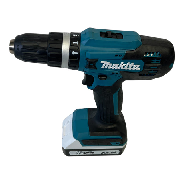 Makita HP 488 DWAX4 Perceuse-visseuse à percussion sans fil 18 V 42 Nm série G + 1x batterie 2,0 Ah + chargeur + 74 pcs. jeu d'embouts + coffret
