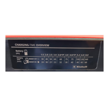 Einhell Power X-Boostcharger 8A Chargeur rapide 18 V 8,0 A Power X-Change ( 4512155 )